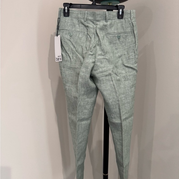 TAILORED-FIT LINEN-BLEND HERRINGBONE SUIT TROUSER - Picture 8 of 8